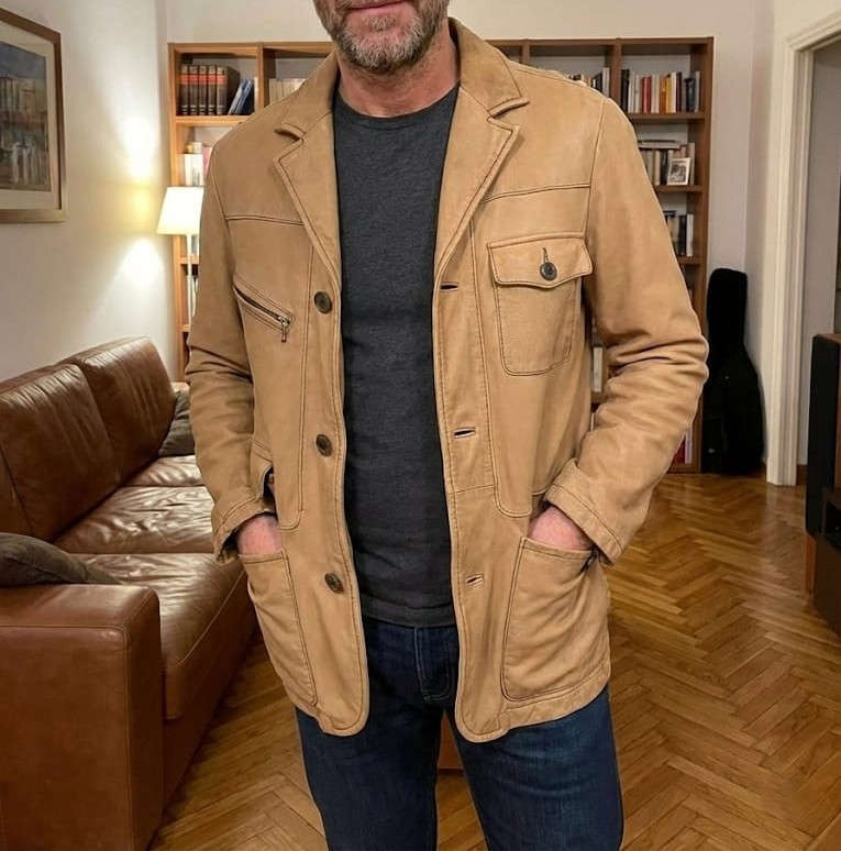 marlboro-classics-giacca-in-pelle-beige-uomo-stile-safariutility-multi-tasche-tg-m